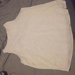 Sleveless Cream blouse